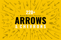 220 Hand-Drawn Vector Arrows - Fun, Decorative, and Artistic Product Image 1