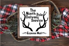 Christmas SVG Cut File - North Pole Delivery Service SVG DXF Product Image 2