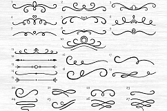 Divider svg, Flourish svg, Swirl svg, Scroll svg, Wedding Product Image 2