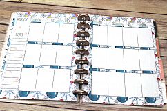 Happy Planner PRINTABLE, Weekly Insert Refill, Christmas, Mittens, Snowflake, Printable, Planner Printable, 7 x 9.25, Mambi Happy Planner Product Image 2