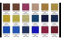 36 Glitter and Solid Color Princess Red and Blue Papers Product Image 5