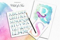 Watercolour nursery Whales and Alphabet Graphic set. Product Image 6