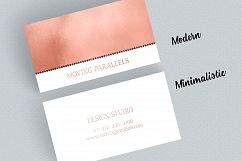 Rose Gold Foil Marble Business Card Product Image 4