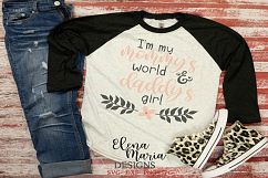 I&#039;m My Mommy&#039;s World &amp; Daddy&#039;s Girl SVG Product Image 2