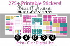 Bullet Journal and Planner Sticker Set - Rainbow Sherbet Product Image 1