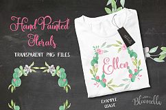 Watercolor Cactus Floral Garlands Flower Wreath Clipart Set Product Image 5