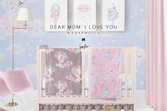 Mother and Baby Unicorns Clipart Product Image 6