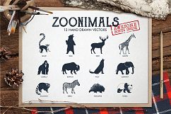 ZOONIMALS. Hand Drawn Animals Product Image 1