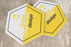 Hexagon Trifold Brochure Mockups Product Image 5