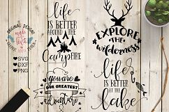 Adventure/Camping Cutting Files Bundle SVG, DXF, PNG Product Image 3