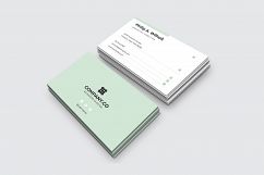 Modern &amp; Minimal Business Card Layout Product Image 5