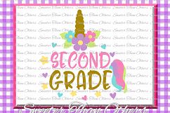 Unicorn Svg, Second Grade SVG 2nd Grade cut file Product Image 1