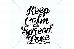 Keep calm and spread love Printable Product Image 3