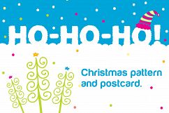 Ho-ho-ho! Christmas seamless pattern. Product Image 1