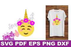 Unicorn emoji svg, Emoji Unicorn Svg files for cricut or Silhouette, Cut file, dxf pdf eps, printable, Unicorn svg, Emoji Svg, cutting files Product Image 3