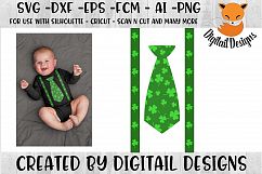 St Patrick&#039;s Day Tie SVG - Silhouette - Cricut Product Image 1