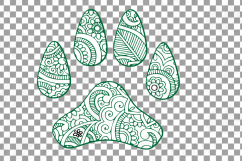 Dog footprint doodle clip art, hand drawn illustration of dog paw print. Vector design for T-shirt, greeting card or poster. png, svg files Product Image 8