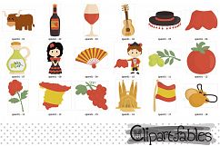 SPAIN clip art, European theme clipart - Instant Download Product Image 2
