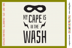 Funny Boys Superhero Quote - SVG DXF EPS PNG - clean cutting Product Image 1