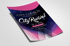 City Revival Church Flyer Template Product Image 3