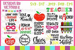 Teacher bundle, Teacher Cutting Files, SVG, DXF, EPS, PNG Product Image 1
