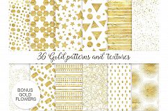 36 gold patterns and textures Product Image 1