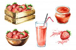 Strawberry. Watercolor collection Product Image 4