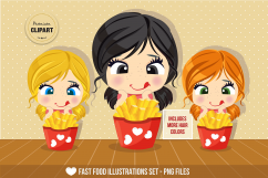 Fast food graphics, Fast food illustrations, Food stickers Product Image 2