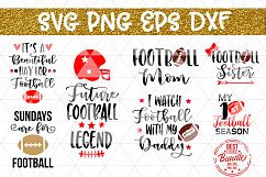 Football Bundle SVG Cut File, Sports SVG, EPS, PNG, DXF Product Image 1