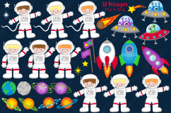 Space clipart, Space graphics &amp; illustrations, Astronauts Product Image 2