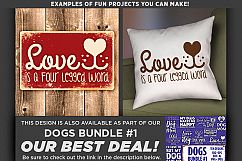 Love Is A Four Legged Word SVG File - Dog Mom Svg File - 810 Product Image 2