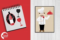 Kitchen Chefs clipart, graphics, illustrations AMB-914 Product Image 3