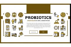 Probiotics Bacterium Landing Header Vector Product Image 1