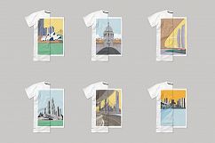Architecture Poster T-shirt Set Product Image 2