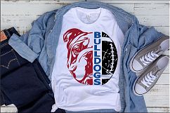 Bulldogs SVG lady ladydogs, football svg 992S Product Image 1