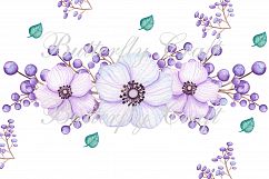 Flowers Digital Paper, Floral scrapbooking paper, Watercolor Flowers Digital Paper, Spring floral pattern, Seamless Pattern, Flowers theme Product Image 5