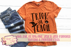 Trick or Teach SVG, DXF, AI, EPS, PNG, JPEG Product Image 1