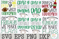 Football Bundle SVG DXF EPS PNG  Product Image 1