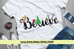 Believe - Christmas SVG EPS DXF PNG Cutting Files Product Image 1