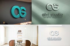 8 3d wall logo mock up Product Image 3