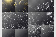 Vector backgrounds of snowfall Product Image 2