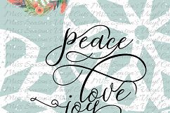 Peace Love Joy Svg Product Image 1