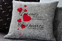 Two souls with but a single thought, two hearts that beat as one  ,  svg DXF pdf jpg PNG - Cutting Files - Wall art - Clip Art  Product Image 4