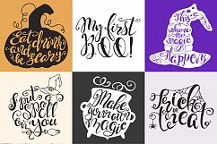 Halloween hand drawn Quotes SVG Cut files Product Image 2