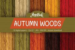 Autumn Woods Pattern - Fall Background  Product Image 1