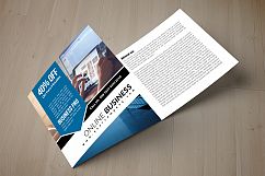 Online Business Square Trifold Brochure Product Image 3