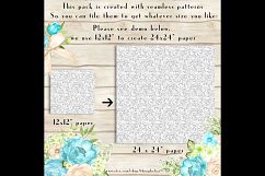 100 Seamless White Lace Tiny Flower Digital Papers Product Image 3