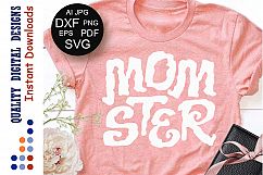 Halloween svg Momster svg Monster svg Women shirts svg Product Image 1