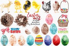 Easter Nest - Watercolor Illustrations Product Image 2