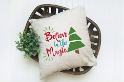 Believe in the Magic - Christmas SVG Cut File - DXF PNG EPS Product Image 7